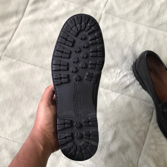 Salvatore Ferragamo Black Leather Loafers Mens Size 8 main image 7